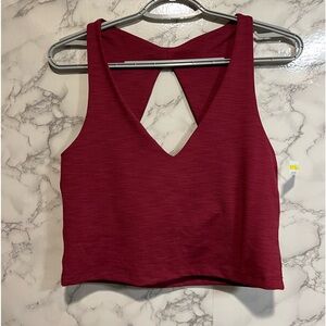 Beyond Yoga Burgundy Crop Top
